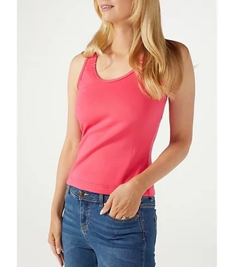 NWT Badgley Mischka Women’s Hot Pink Active Athleisure Tank Top. Size M.